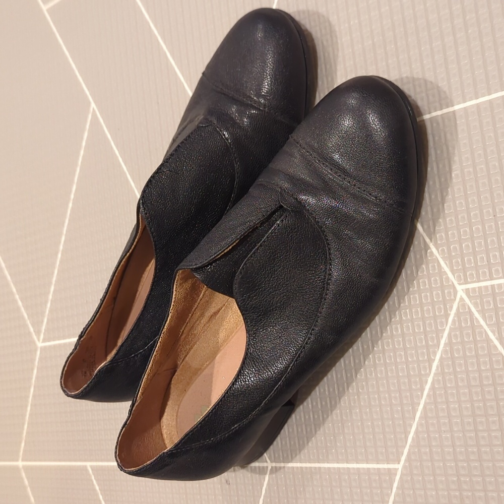 Comfy Black Slip On Oxford Loafers